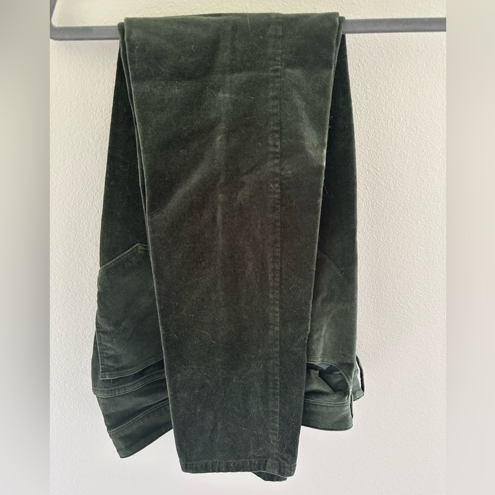 Dark Green JJill velvet jeans